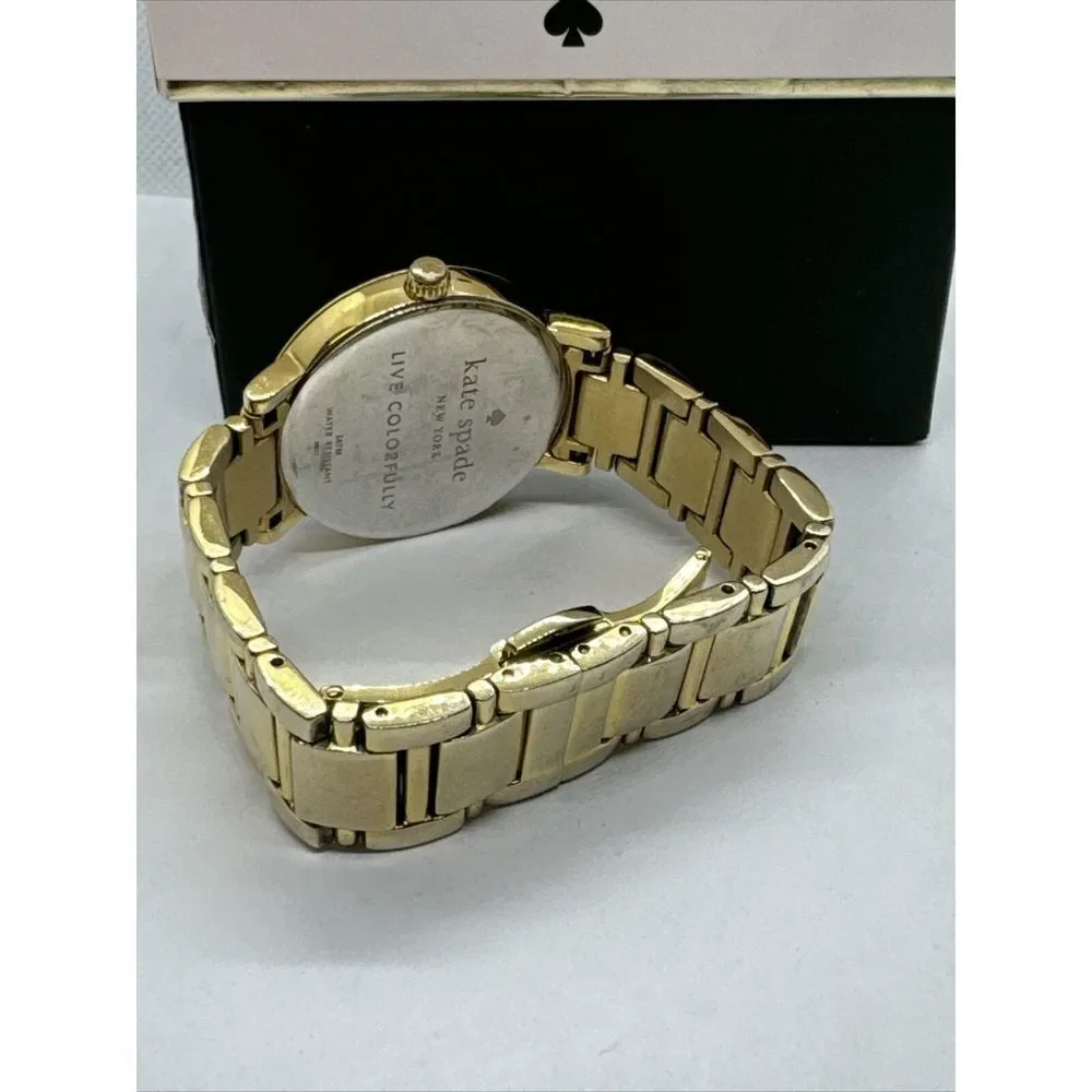Kate Spade New York 0007 Women's Gold Stainless Steel Analog Dial Watch JNA109